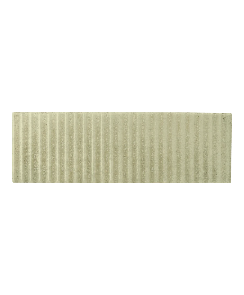 Carrelage Raku Line Sage 6x18,6 cm - vue de face du carreau