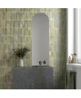 Carrelage Raku Line Sage 6x18,6 cm - posé en salle de bain