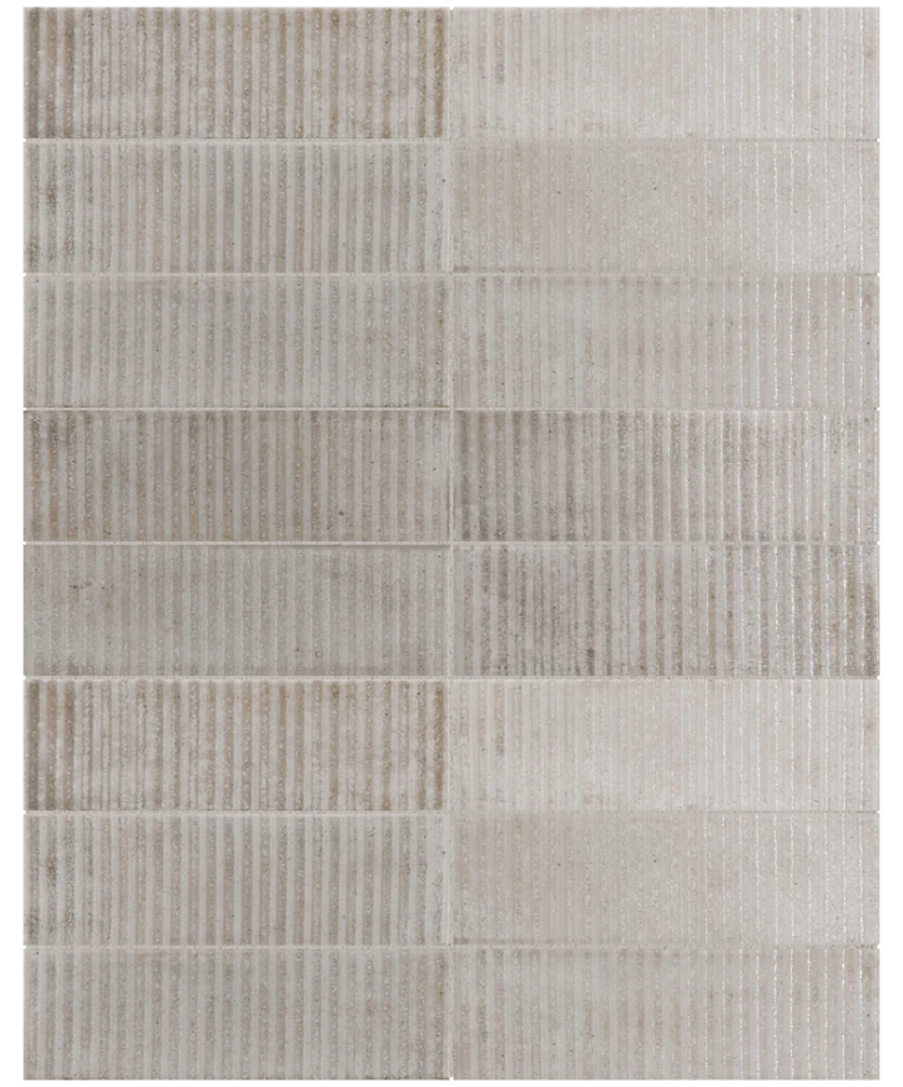 Carrelage Raku Line Smoke 6x18,6 cm - détail du carreau