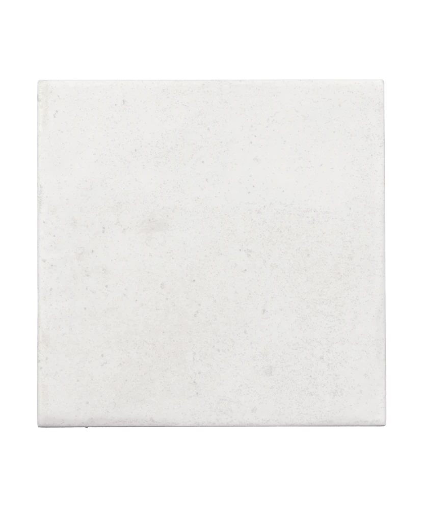 Carrelage Raku White 10x10 cm - vue de face du carreau
