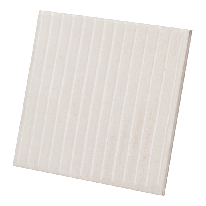 Raku Line White 10x10 cm - carrelage NAIS