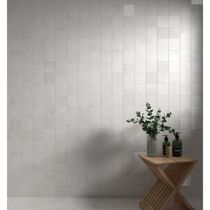 Raku Line White 10x10 cm - carrelage NAIS - image 4