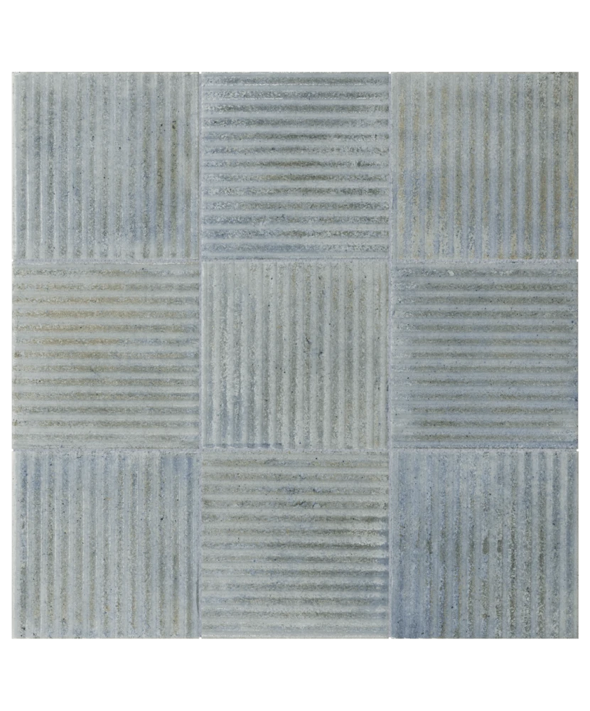 Carrelage Raku Line Sea 10x10 cm - détail du carreau