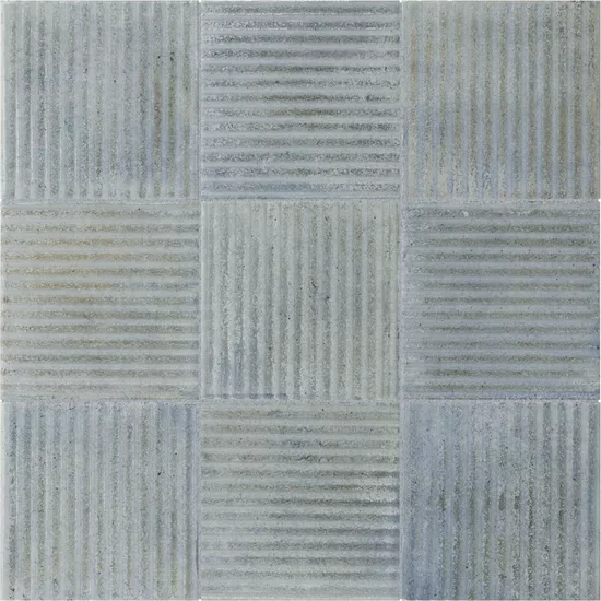 Carrelage Raku Line Sea 10x10 cm - détail du carreau