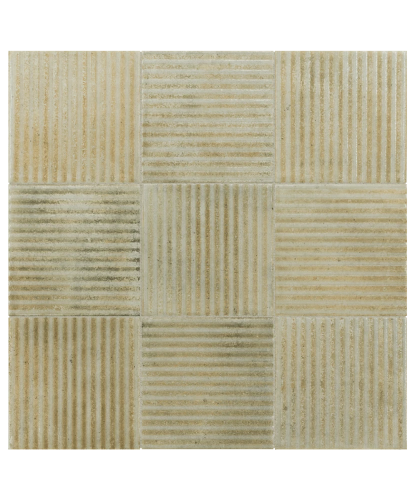 Carrelage Raku Line Sage 10x10 cm - détail du carreau