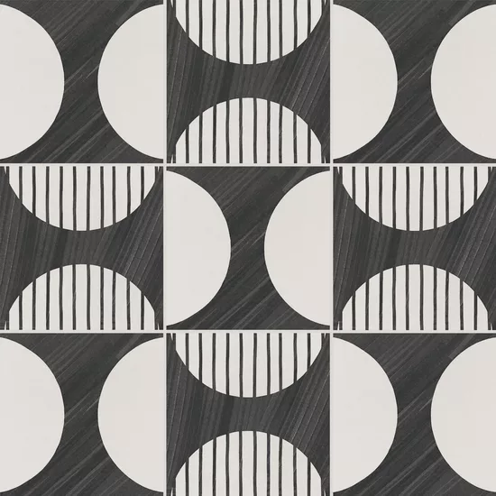 Carrelage Caprice Moonline B&W 20x20 cm - panneau de carreaux