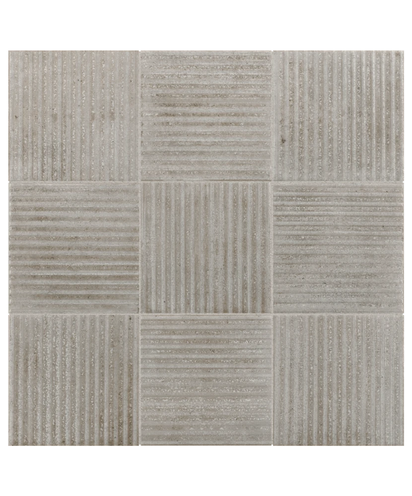 Carrelage Raku Line Smoke 10x10 cm - détail du carreau