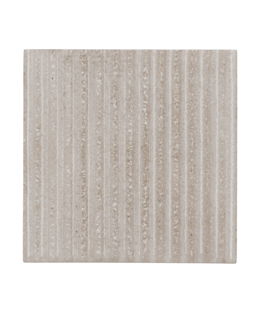 Carrelage Raku Line Smoke 10x10 cm - vue de face du carreau