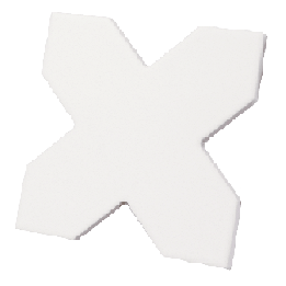 Porto Cross White 12x12 cm - carrelage NAIS