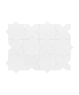 Carrelage Porto Cross White 12x12 cm - détail du carreau