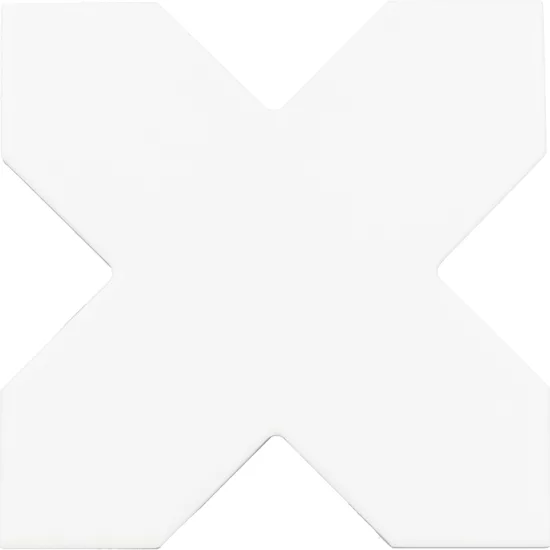 Carrelage Porto Cross White 12x12 cm - détail du carreau 2