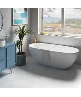 Carrelage Porto Cross White 12x12 cm - posé en salle de bain 2