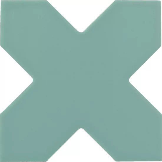 Carrelage Porto Cross Jade 12x12 cm - vue de face du carreau