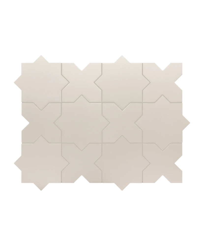 Carrelage Porto Cross Taupe 12x12 cm - détail du carreau