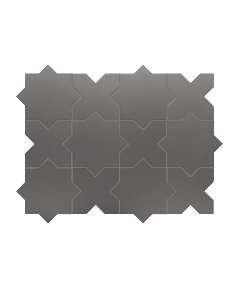 Carrelage Porto Cross Black 12x12 cm - détail du carreau