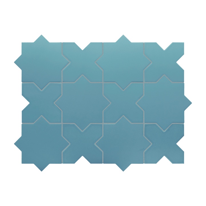 Porto Cross Azure 12x12 cm - carrelage NAIS - image 2