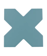 Carrelage Porto Cross Azure 12x12 cm - détail du carreau 2