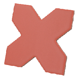 Porto Cross Warm Siena 12x12 cm - carrelage NAIS