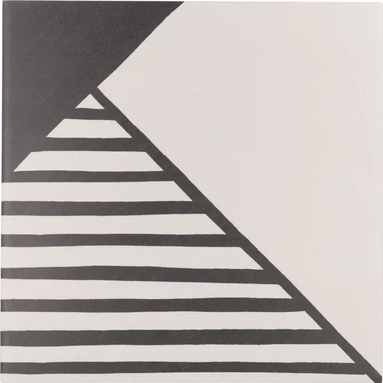 Carrelage Caprice Origami B&W 20x20 cm - vue de face du carreau