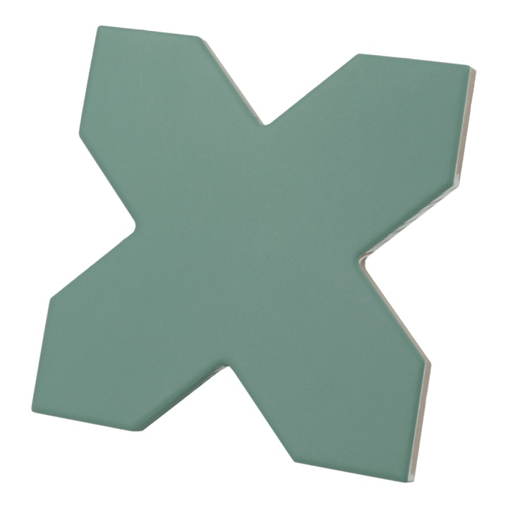 Porto Cross Pickle Green 12x12 cm - carrelage NAIS