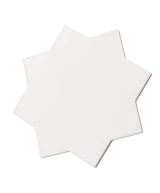 Carrelage Porto Star White 16,8x16,8 cm - vue latérale du carreau