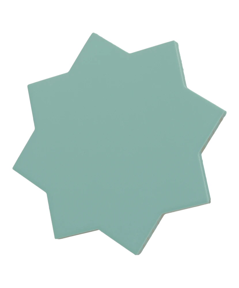 Carrelage Porto Star Jade 16,8x16,8 cm - vue latérale du carreau