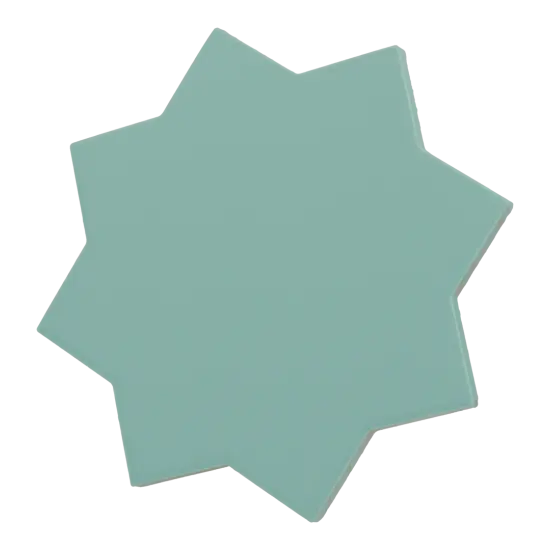 Carrelage Porto Star Jade 16,8x16,8 cm - vue latérale du carreau