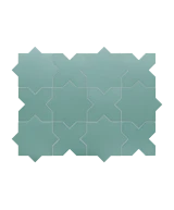 Carrelage Porto Star Jade 16,8x16,8 cm - panneau de carreaux