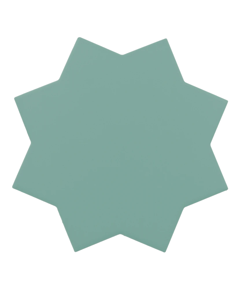 Carrelage Porto Star Jade 16,8x16,8 cm - vue de face du carreau