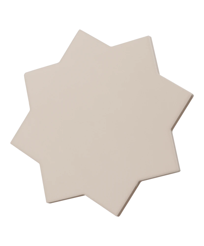Carrelage Porto Star Taupe 16,8x16,8 cm - vue latérale du carreau