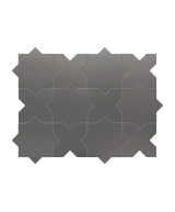 Carrelage Porto Star Black 16,8x16,8 cm - détail du carreau