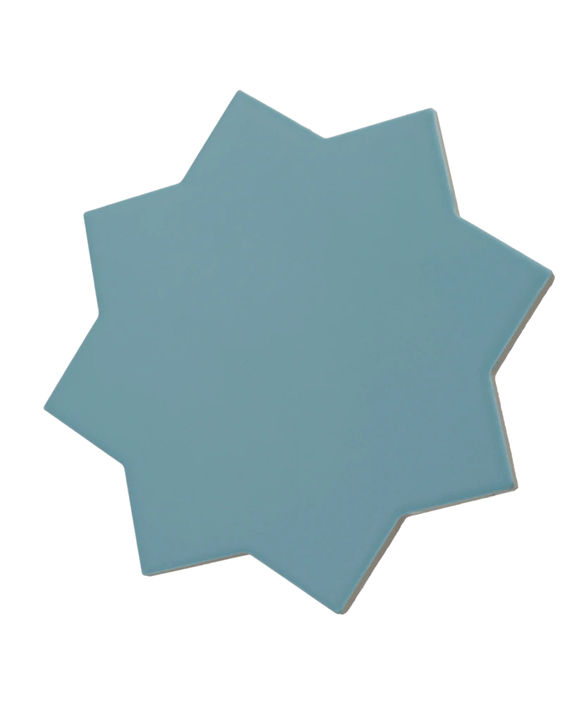 Carrelage Porto Star Azure 16,8x16,8 cm - vue latérale du carreau