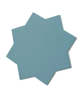 Carrelage Porto Star Azure 16,8x16,8 cm - vue latérale du carreau