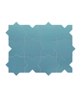 Carrelage Porto Star Azure 16,8x16,8 cm - détail du carreau