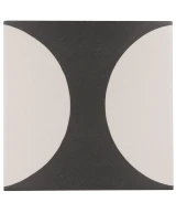 Carrelage Caprice Patchwork B&W 20x20 cm - vue de face du carreau