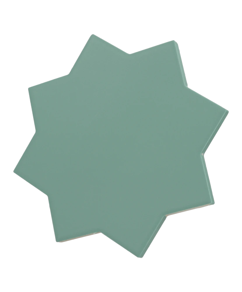 Carrelage Porto Star Pickle Green 16,8x16,8 cm - vue latérale du carreau