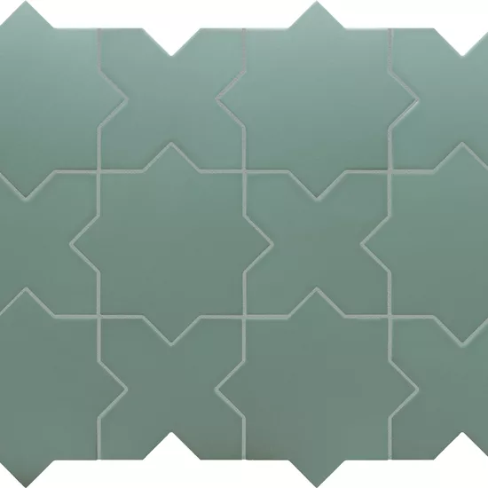 Carrelage Porto Star Pickle Green 16,8x16,8 cm - détail du carreau