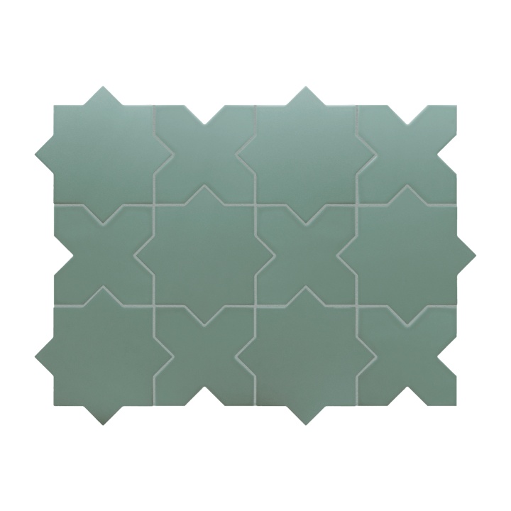 Porto Star Pickle Green 16.8x16.8 cm - carrelage NAIS - image 2