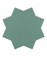 Carrelage Porto Star Pickle Green 16,8x16,8 cm - détail du carreau 2