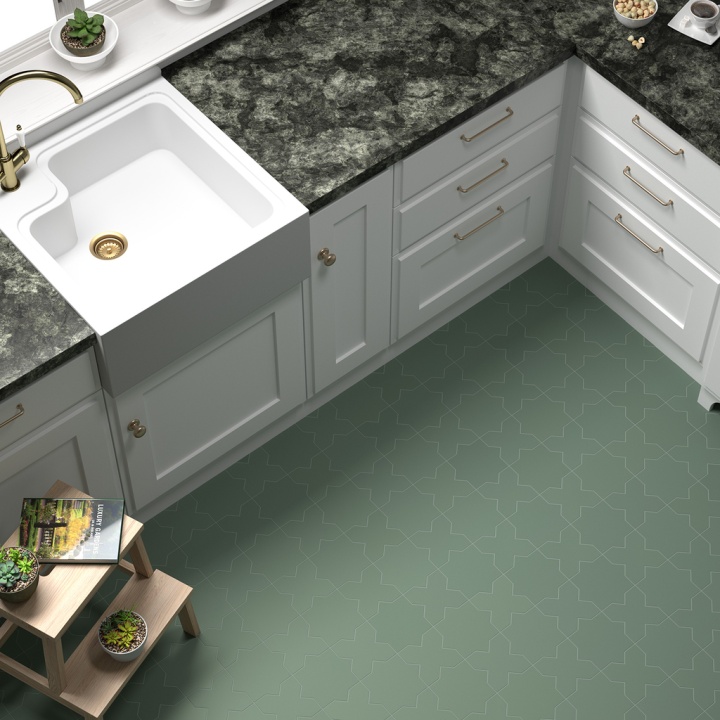 Porto Star Pickle Green 16.8x16.8 cm - carrelage NAIS - image 4