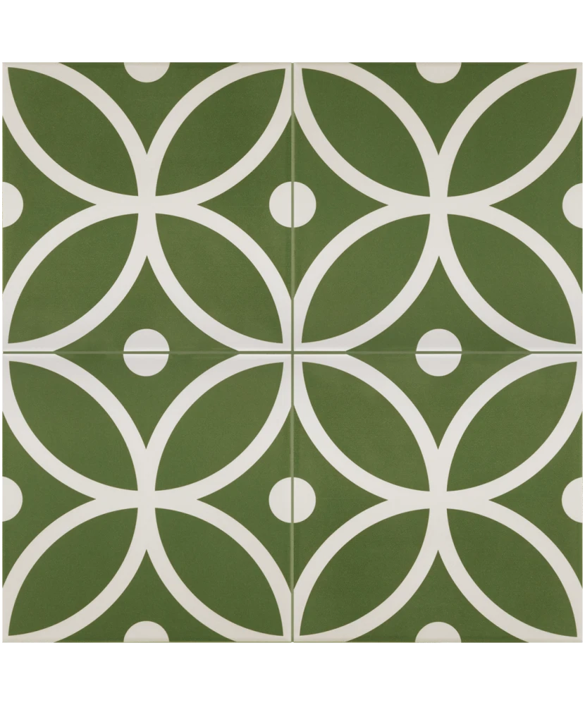 Carrelage Rivoli Bergen Verde 20x20 cm - panneau de carreaux