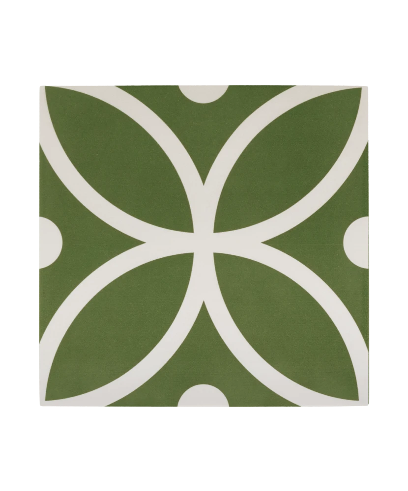 Carrelage Rivoli Bergen Verde 20x20 cm - détail du carreau