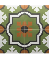 Carrelage Rivoli Monaco Verde 20x20 cm - panneau de carreaux