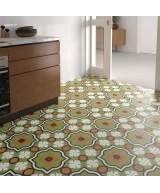 Carrelage Rivoli Monaco Verde 20x20 cm - posé en terrasse