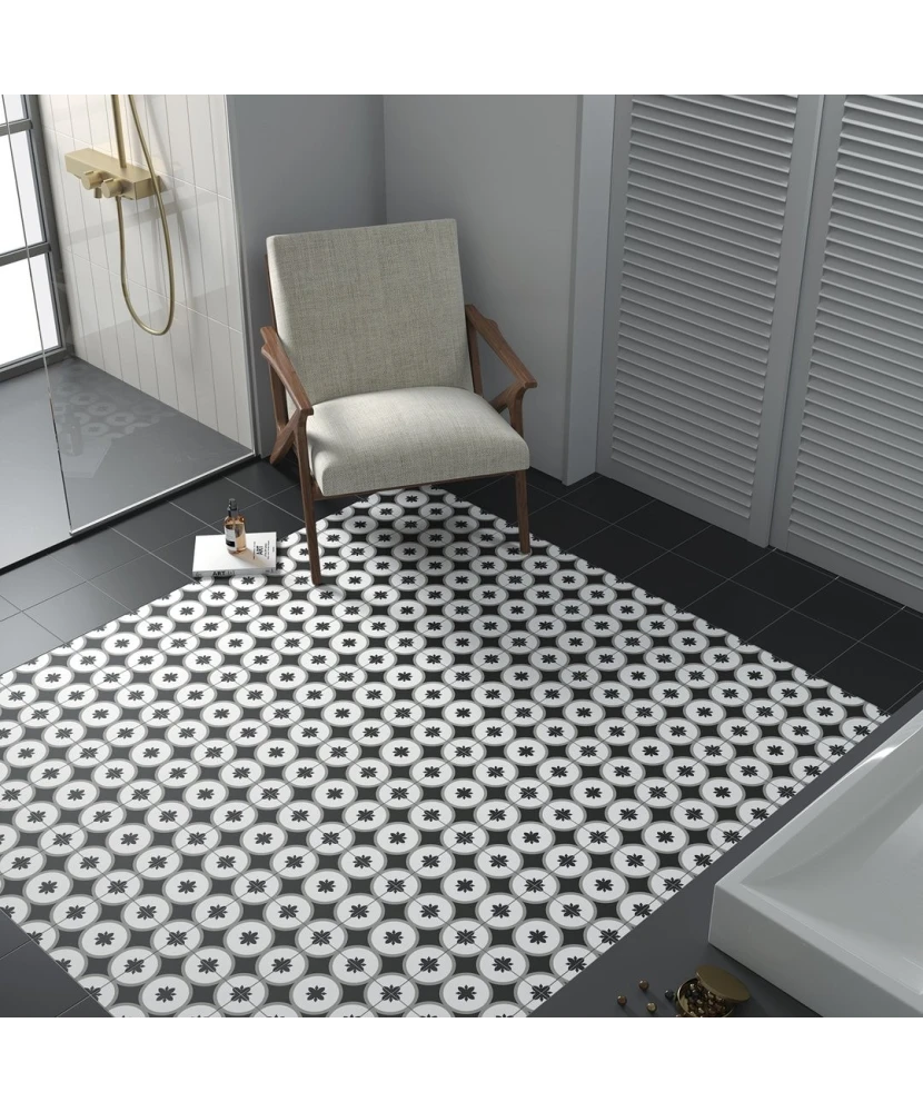 Carrelage Rivoli Black 20x20 cm - vue d’ambiance