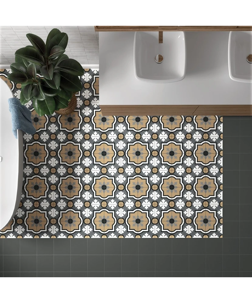 Carrelage Rivoli Black 20x20 cm - posé en terrasse