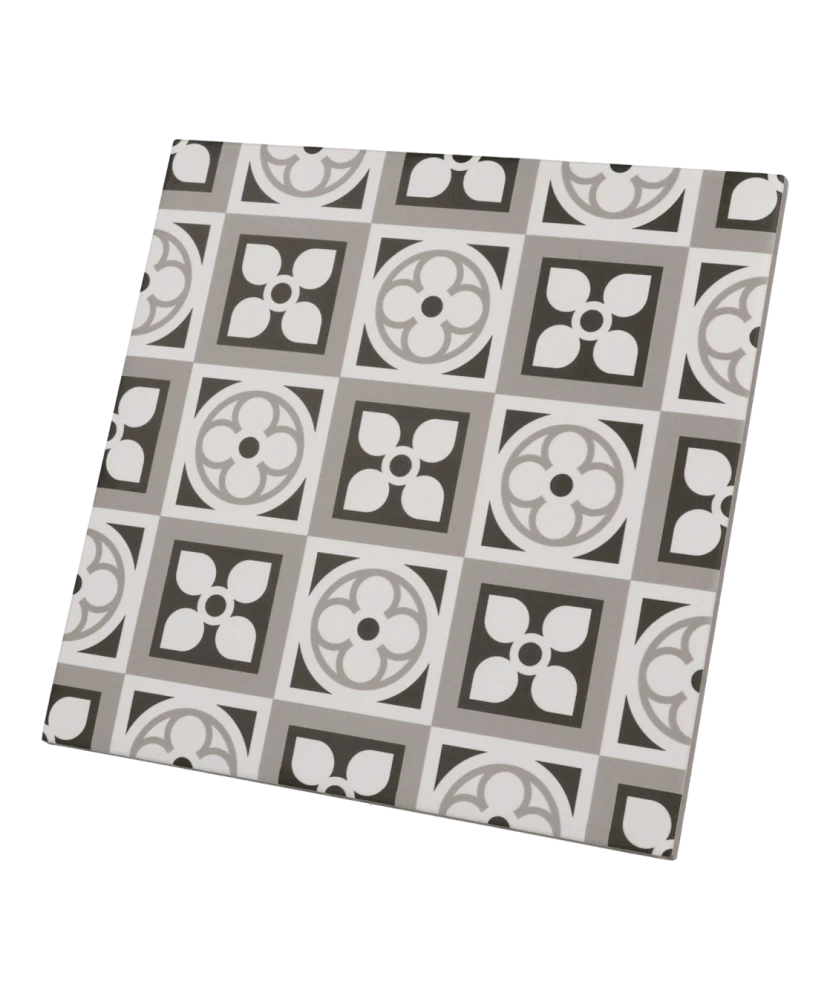 Carrelage Rivoli Biarritz 20x20 cm - vue latérale du carreau