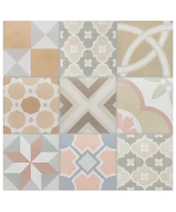 Carrelage Caprice Patchwork Pastel 20x20 cm - panneau de carreaux