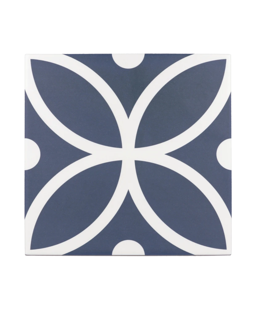 Carrelage Rivoli Bergen Azul 20x20 cm - vue de face du carreau