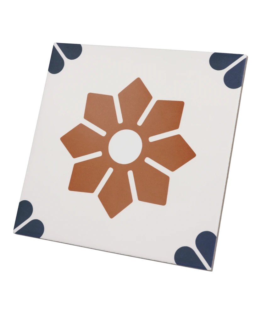 Carrelage Rivoli Fiore 20x20 cm - vue latérale du carreau